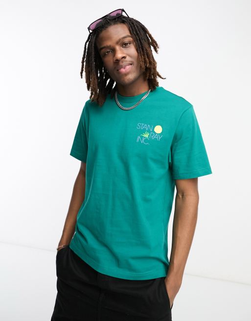 Stan Ray - T-shirt à imprimé Hardly Working - Vert, 2 de 4