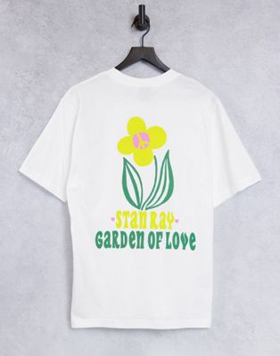 T-shirts et débardeurs Stan Ray - T-shirt avec imprimé Garden of Love au dos - Blanc