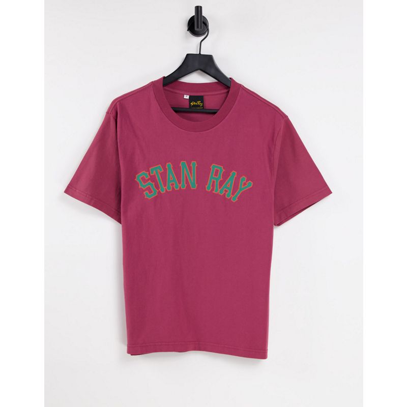 Uomo T-shirt stampate Stan Ray - T-shirt stile college bordeaux