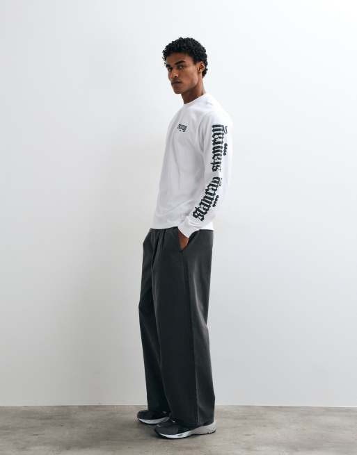 Stan Ray texas state long sleeve t-shirt in white, 2 of 5