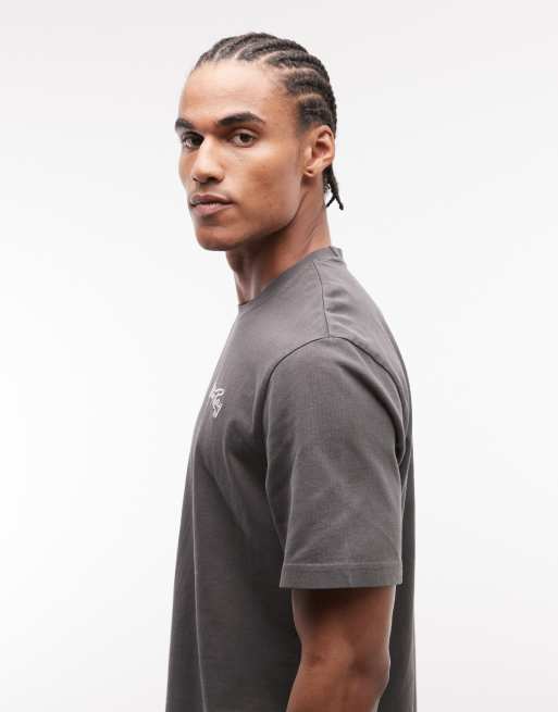 Stan Ray - Vasket sort T-shirt med korte ærmer og tekstlogo, 4 af 5