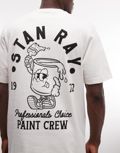 Stan Ray – Vit t-shirt med korta ärmar och tryck baktill, 3 av 5