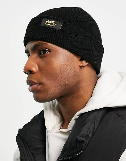  Caps & Hats/Stan Ray waffle beanie in black 