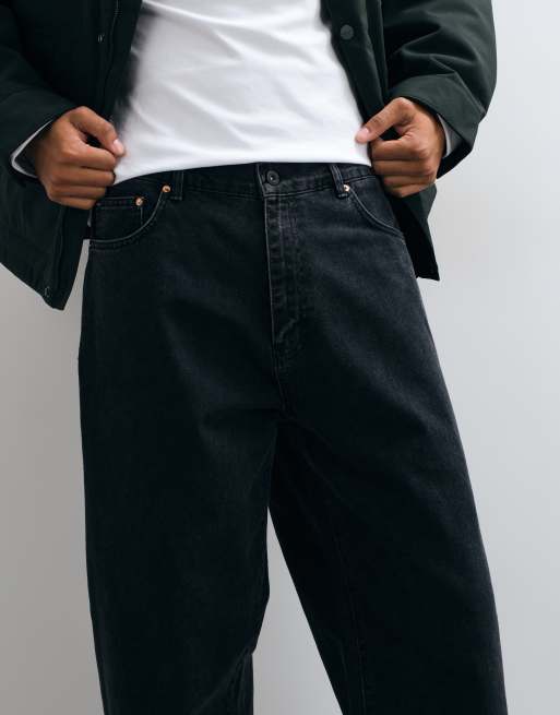 Stan Ray wide leg 5 jeans in black, 2 of 5
