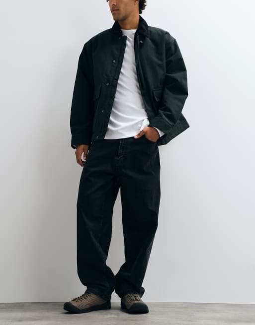 Stan Ray wide leg 5 jeans in black, 3 of 5
