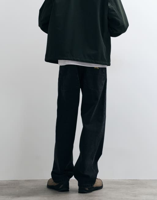 Stan Ray wide leg 5 jeans in black, 4 of 5
