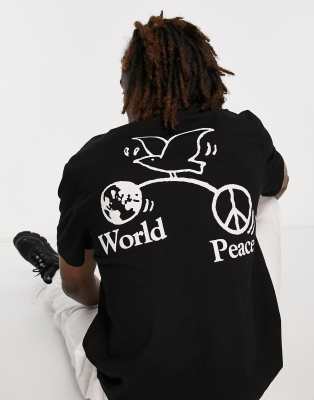 Stan Ray Stan Ray world peace t-shirt in black