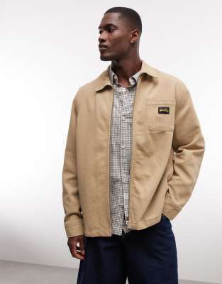Stan Ray Zip Up Jacket In Neutral