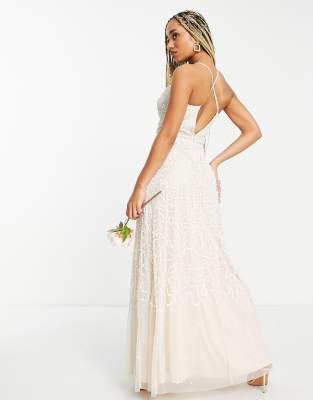 Asos sequin cami outlet wedding dress