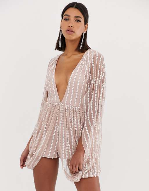 Asos sequin outlet playsuit