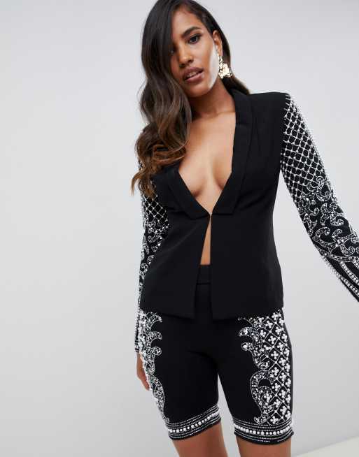 Asos on sale embellished blazer