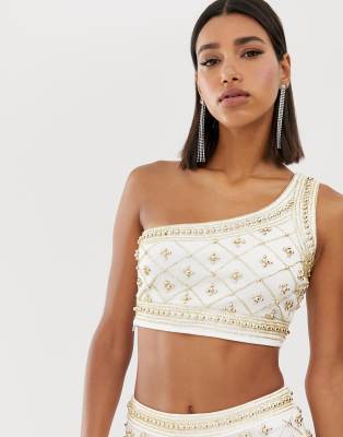 asos gold top