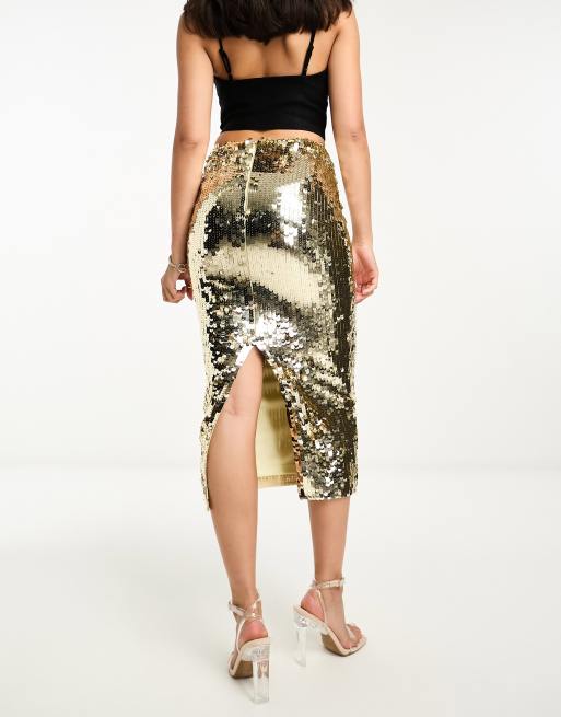 Commando Sequin Animal-Print Midi Pencil Skirt