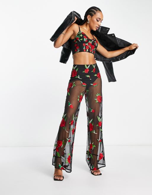 https://images.asos-media.com/products/starlet-high-rise-flare-pants-in-sheer-rose-embroidery-part-of-a-set/204071183-1-blackandred?$n_640w$&wid=513&fit=constrain