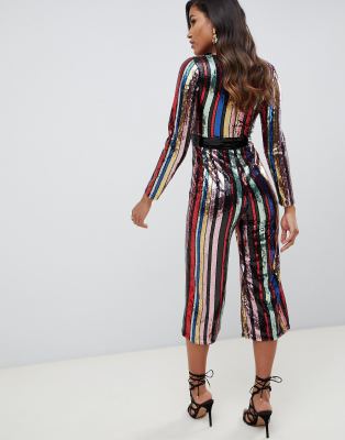 plunge culotte jumpsuit