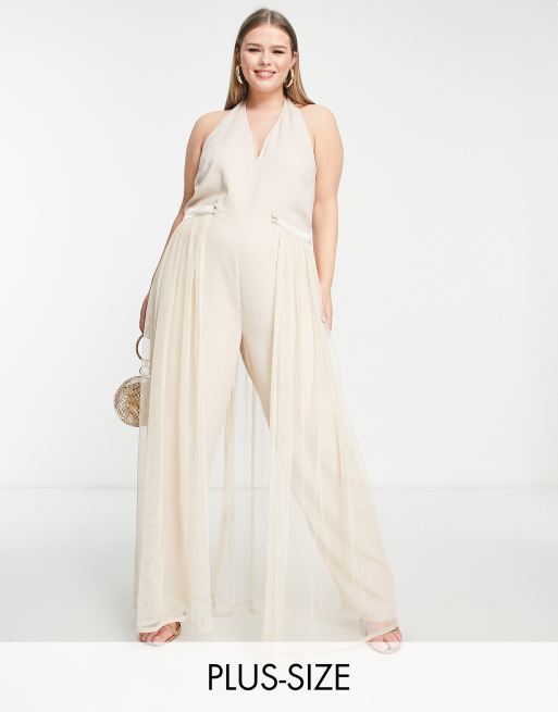 Plus size shop tulle skirt jumpsuit