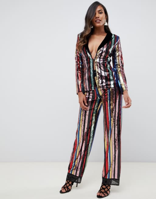 Culture Sequin Stripe Pants