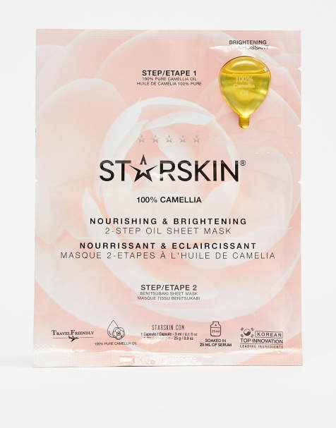 Starskin 100% Camellia 2-Step Brightening Oil Sheet Mask