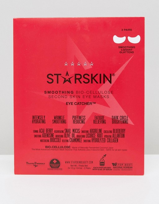 Starskin Eye-Catcher Smoothing Coconut Bio-Cellulose Second Skin Eye Masks