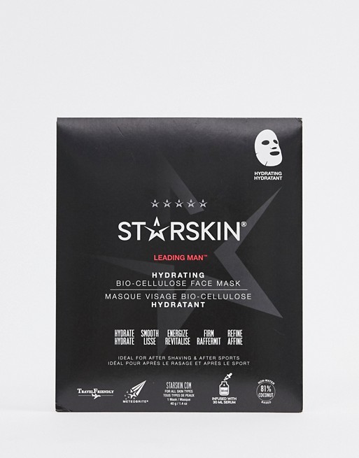Starskin Leading Man Bio-Cellulose Coconut & Thyme Rehydration sheet mask
