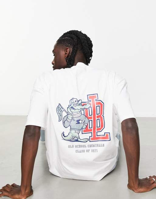 Starter vintage back print croc short sleeve tshirt in black ASOS