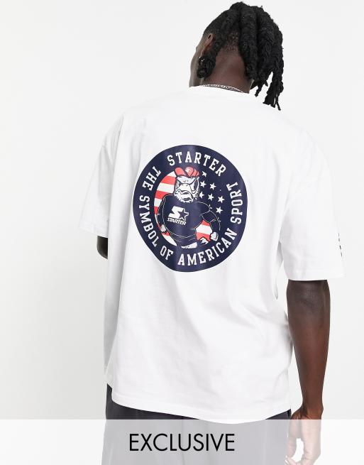 Starter vintage short sleeve tshirt in white ASOS