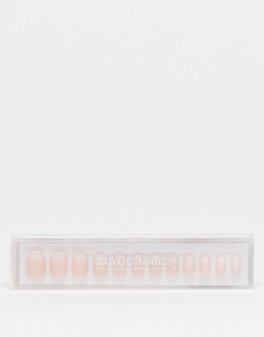 Static Nails Reusable Pop-On Manicures Round - Mademoiselle | ASOS