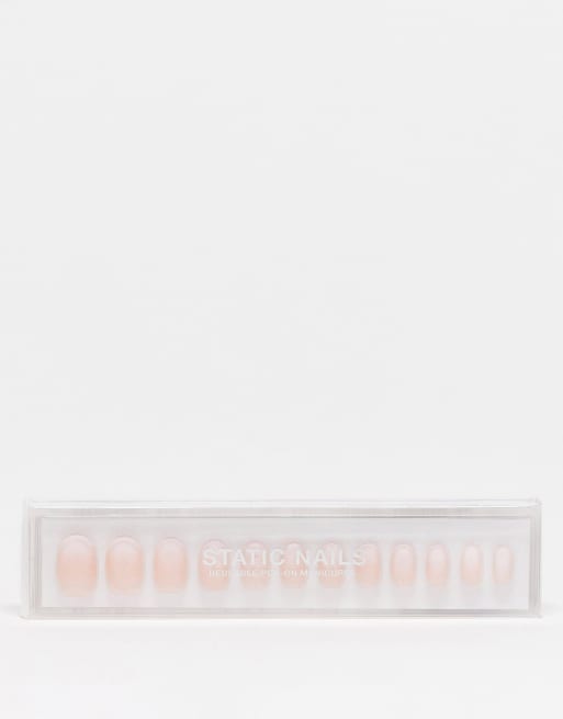 Static Nails Reusable Pop-On Manicures Round - Mademoiselle | ASOS