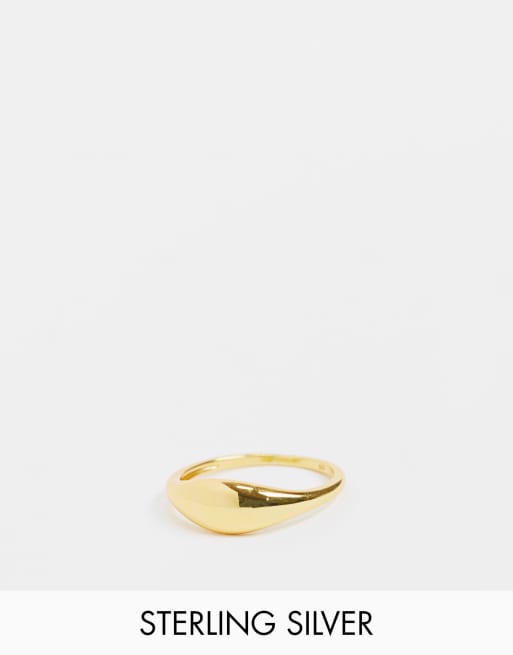 Status Syndicaat - Chunky, vergulde pinkring