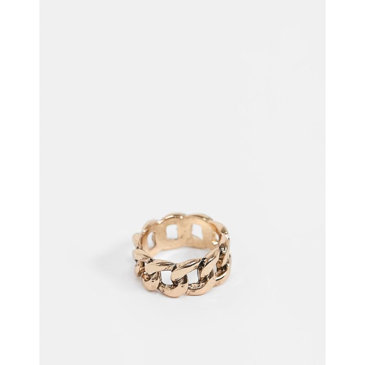 Bague best sale effet chaine