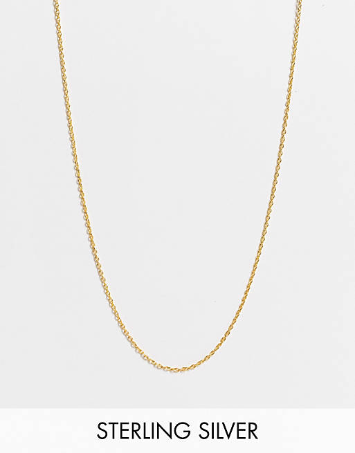 Status Syndicate gold plated short chain necklace