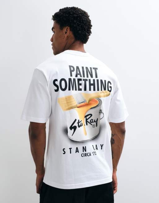 Stay Ray paint something t-shirt in white, 4 of 5