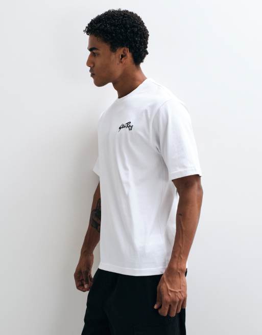 Stay Ray paint something t-shirt in white, 5 of 5
