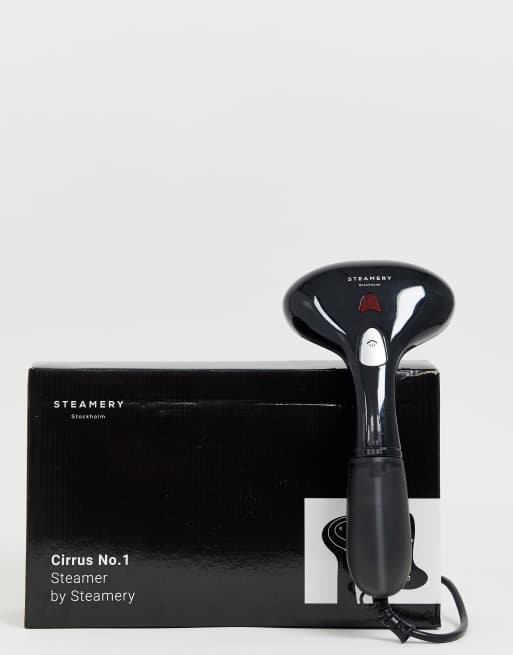 Steamery – Stockholm – Svart, handhållen steamer med europeisk stickkontakt