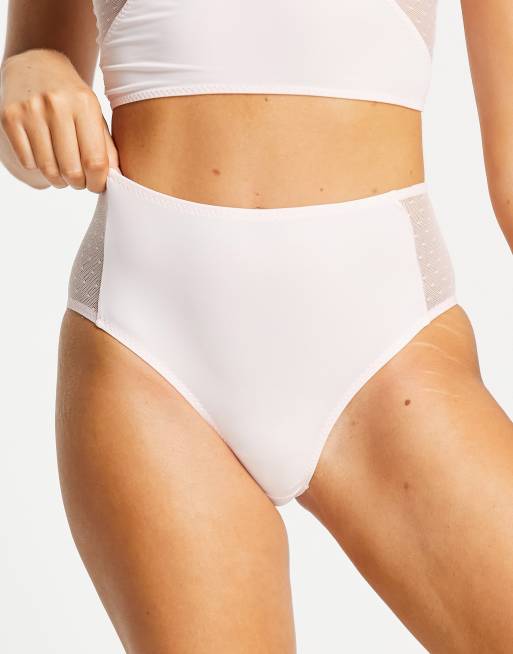 Stella McCartney Lingerie – Annabelle Dashing – Sorbetrosa trosor med hög midja