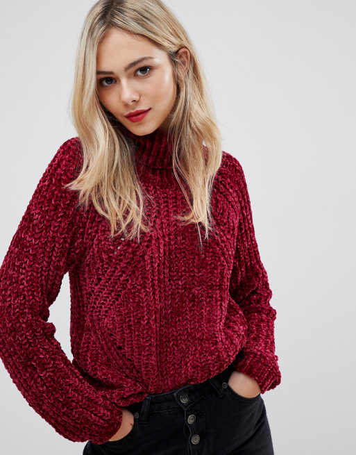 Stella Morgan - Pull col roulé en maille chenille