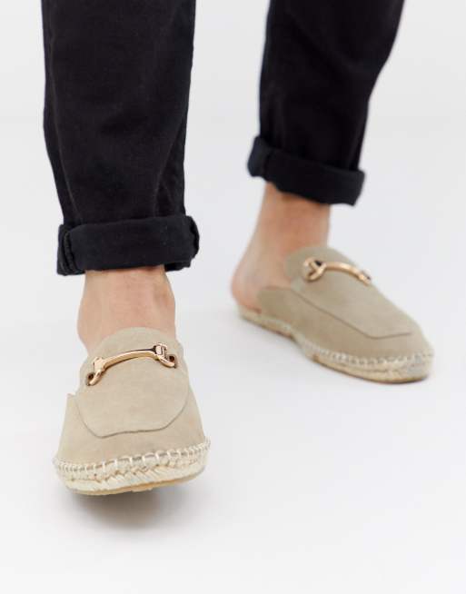 Stenfarvede espadrillos mules i ruskind med trensebid fra ASOS DESIGN, 4 af 4