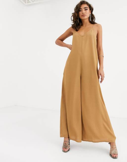 Stenfarvet jumpsuit med vide ben fra Pretty Lavish ASOS