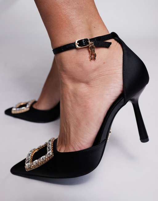 Steve Madden - Accession - Puntige hakken met sierstenen in zwart, 4 van 4