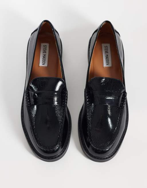 Steve Madden – Adison – Czarne skórzane loafersy, 2 z 4