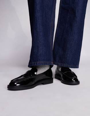 Steve Madden - Adison - Loafer aus Leder in Schwarz