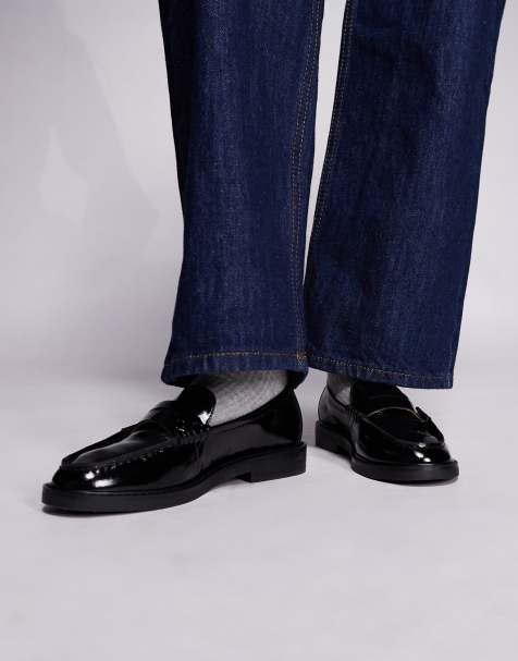 Steve Madden – Adison – Loafer aus Leder in Schwarz - view 1