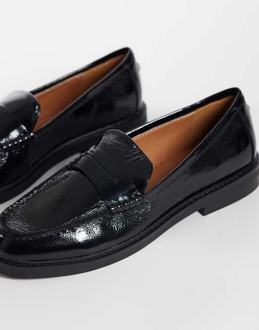 Steve Madden - Adison - Sorte loafers i læder, 3 af 4