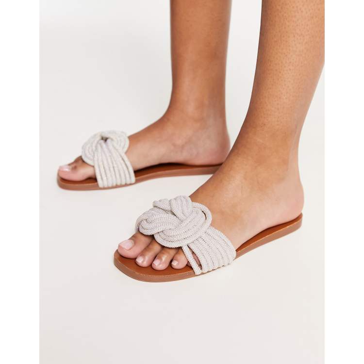 Braided white sandals new arrivals