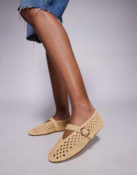 Steve Madden - Alara - Ballerine intrecciata in rafia naturale - view 1