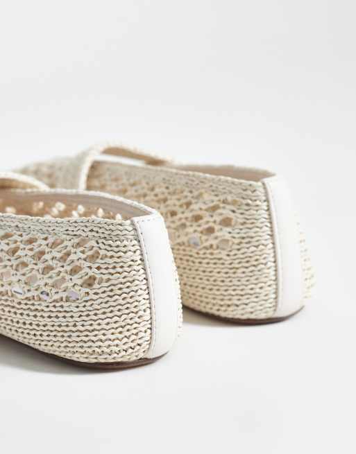 Steve Madden - Alara - Ballerines plates effet tressé - Sable, 4 de 4