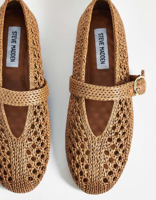 Steve Madden Alara woven ballet flats in cashew, 2 of 4