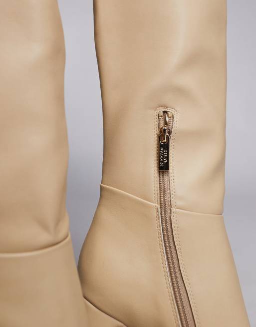 Steve Madden - Ally - Bottes hauteur genou - Crème, 2 de 4