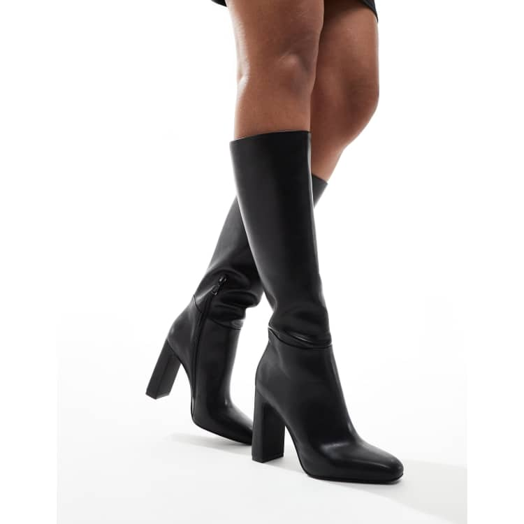 Steve Madden Ally Knee Boot in Black ASOS