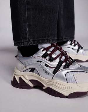 Steve Madden Animates chunky trainers in silver